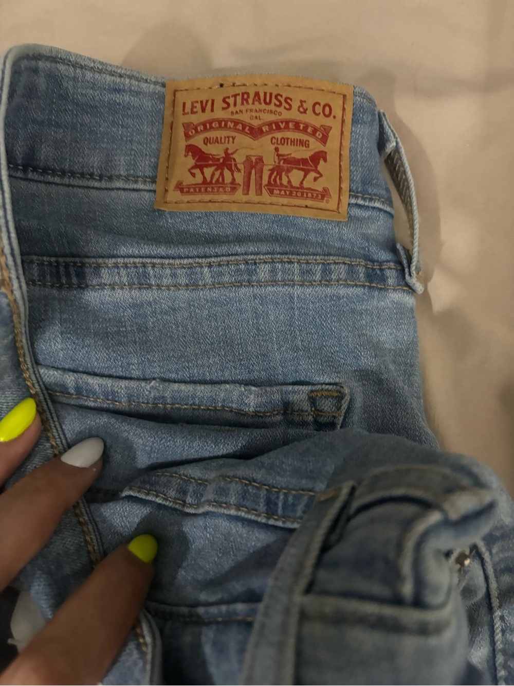 Levi's Women's Light Blue High-Rise Denim Jeans